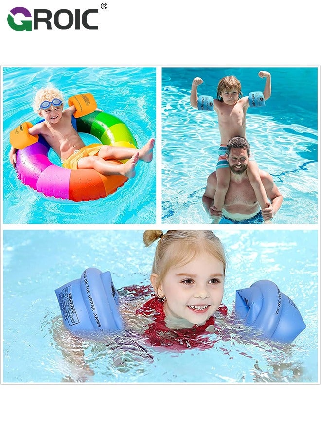 6-Pieces Kids Swim Goggles Set, Batman Swim Caps, Swim Goggles, Batman Swim Trunks, Swim Wing, Swim Nose Clip, Swim Earplug and Bag, Water Sports Learning Swimming Training Aids for 28-38Lb Kids