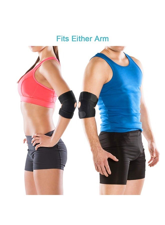 Adjustable Elbow Brace Support Bandage, Breathable Elbow Strap Fitness Elbow Splint for Golfers Elbow Tennis Elbow Arthritis Sports Injury and Provides Support