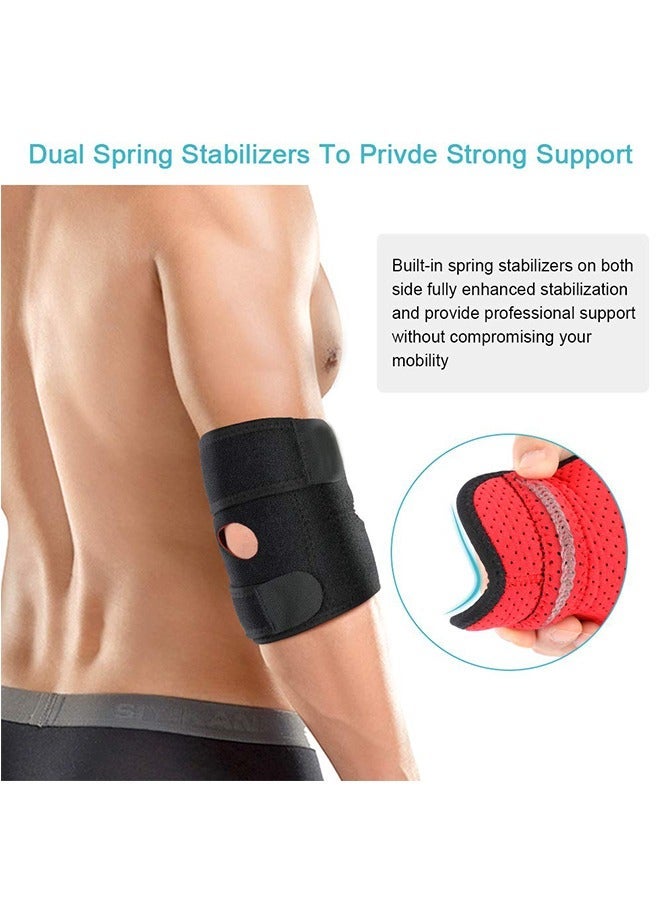 Adjustable Elbow Brace Support Bandage, Breathable Elbow Strap Fitness Elbow Splint for Golfers Elbow Tennis Elbow Arthritis Sports Injury and Provides Support