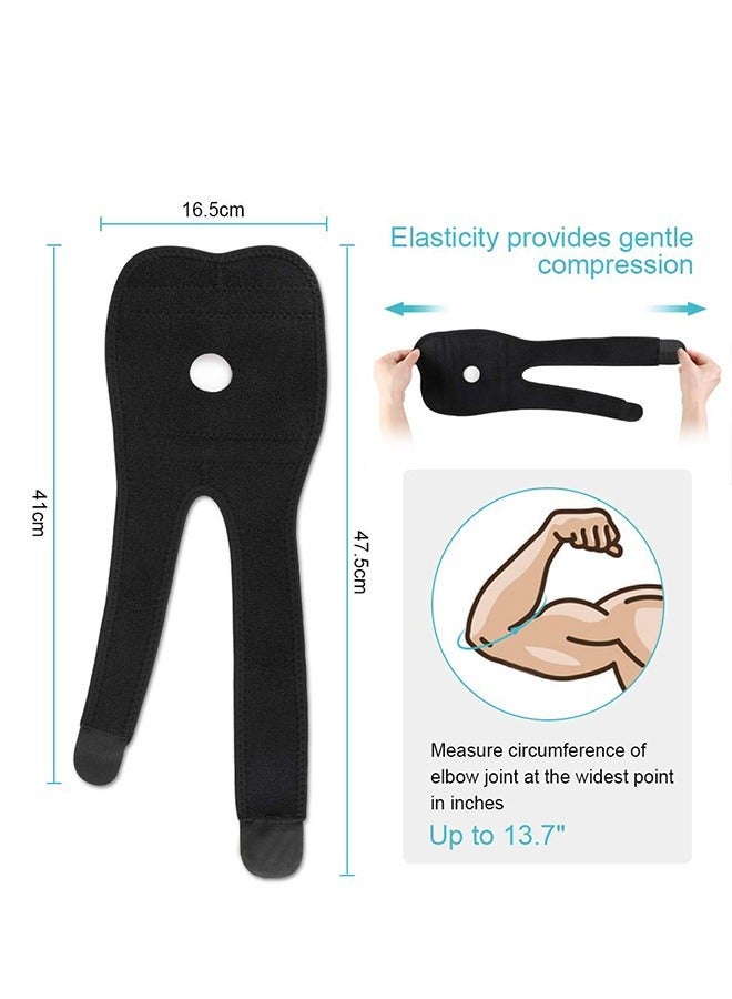 Adjustable Elbow Brace Support Bandage, Breathable Elbow Strap Fitness Elbow Splint for Golfers Elbow Tennis Elbow Arthritis Sports Injury and Provides Support