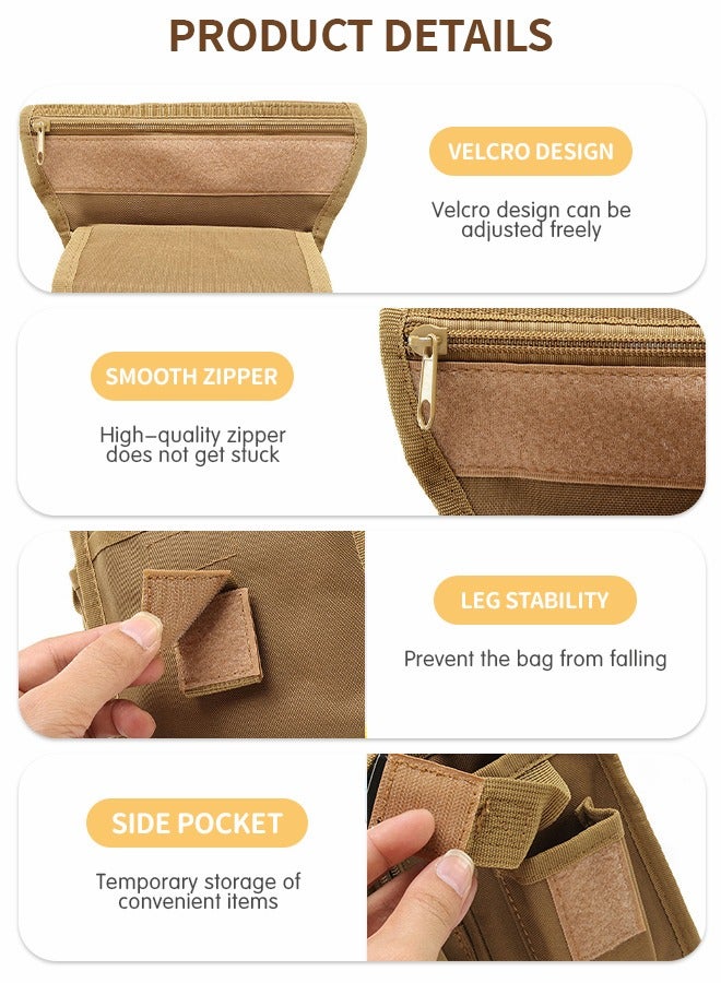 Outdoor Thigh Drop Leg Bag, Multi-Purpose Tool Bags Hiking Waist Packs Tactical Leg Bag Pack Outdoor Riding Pouch