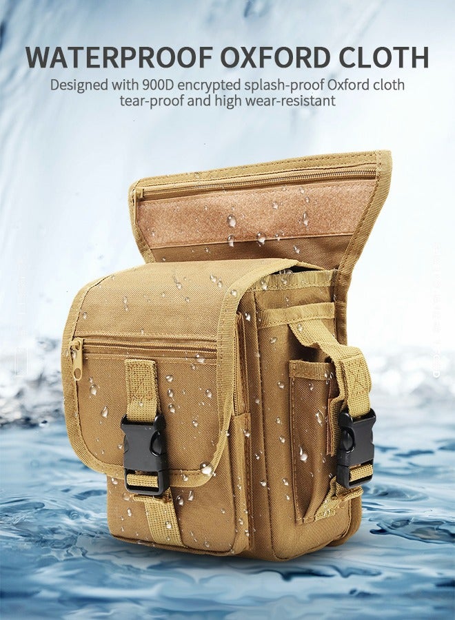 Outdoor Thigh Drop Leg Bag, Multi-Purpose Tool Bags Hiking Waist Packs Tactical Leg Bag Pack Outdoor Riding Pouch