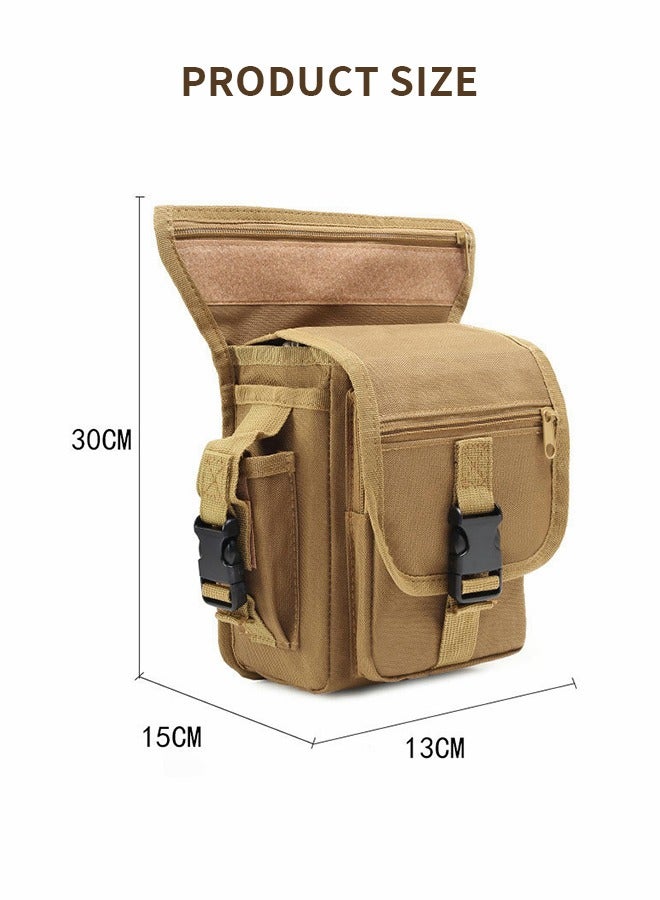 Outdoor Thigh Drop Leg Bag, Multi-Purpose Tool Bags Hiking Waist Packs Tactical Leg Bag Pack Outdoor Riding Pouch