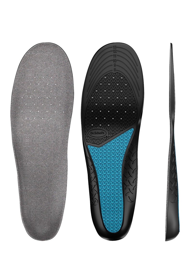 Dr. Scholl's Work Insoles (Pack) // All-Day Shock Absorption and Reinforced Arch Support That Fits in Work Boots and More (for Men's 8-14, Also Available for Women's 6-10) 1 Pair (Pack of 2) 2 Count