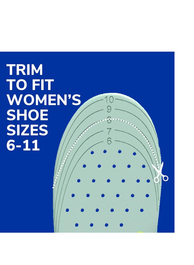 Dr. Scholl's Heavy Duty Support Insole Orthotics, Big & Tall, 200lbs+, Wide Feet, Shock Absorbing, Arch Support, Distributes Pressure, Trim to Fit Inserts, Work Boots & Shoes, Men Size 8-14, 1 Pair