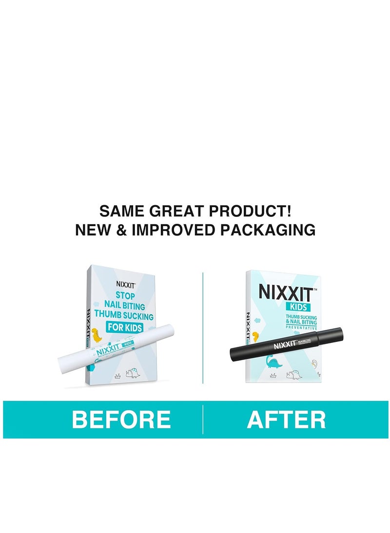 Nail Biting Treatment for Kids - Stop Thumb Sucking for Kids, Toddlers, Children - No Bite Nail Polish Pen - Non Glossy - Bitter Taste - Safe & Effective Solution