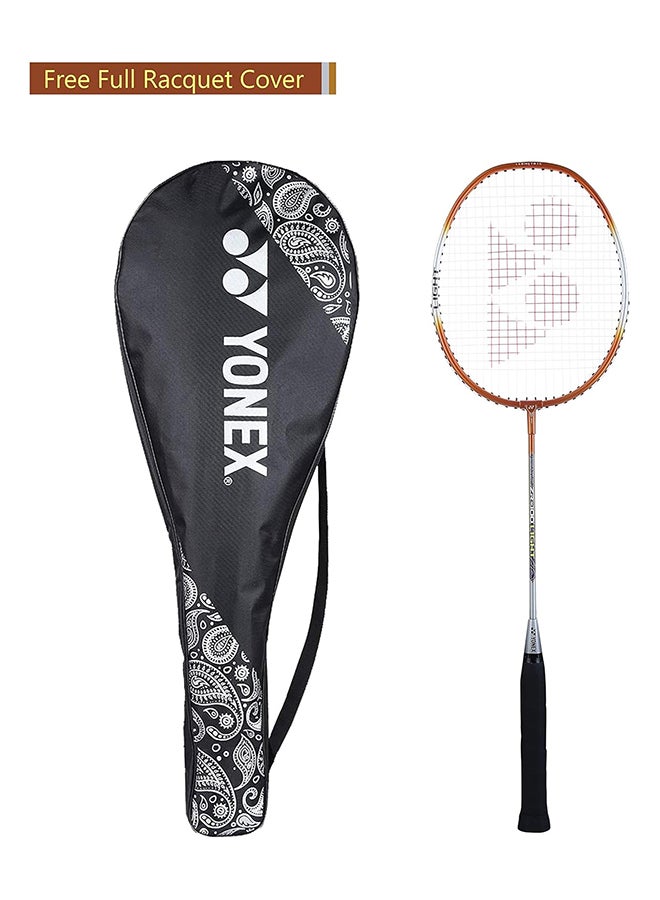 Yonex ZR 100 Light Aluminum Badminton Racquet Strung, Grip Size G4 (Orange)