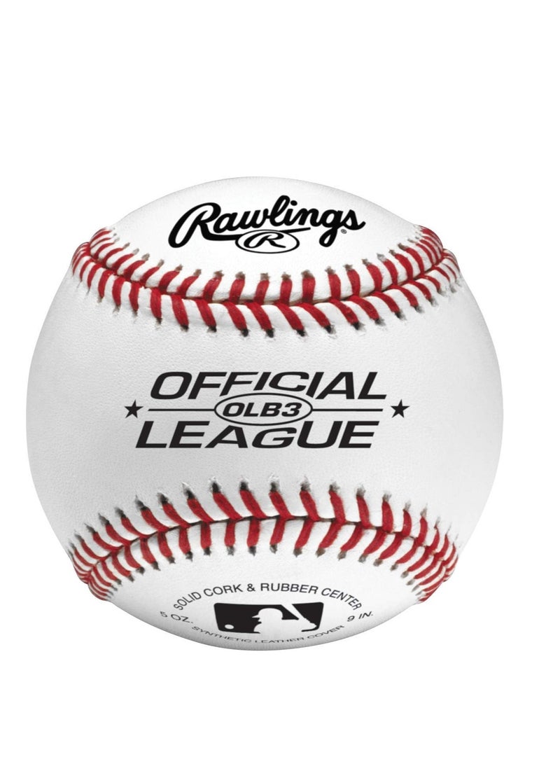 Rawlings | Official League Recreational Use Practice Baseballs | Youth | Bag of 12 | OLB3BAG12 | 12 Count