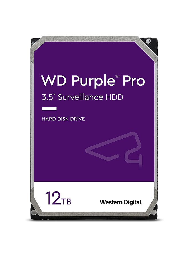 12TB Purple Pro Smart Video Hard Drive, 7200 RPM Class, SATA 6 Gb/s, 265 MB Cache, 3.5