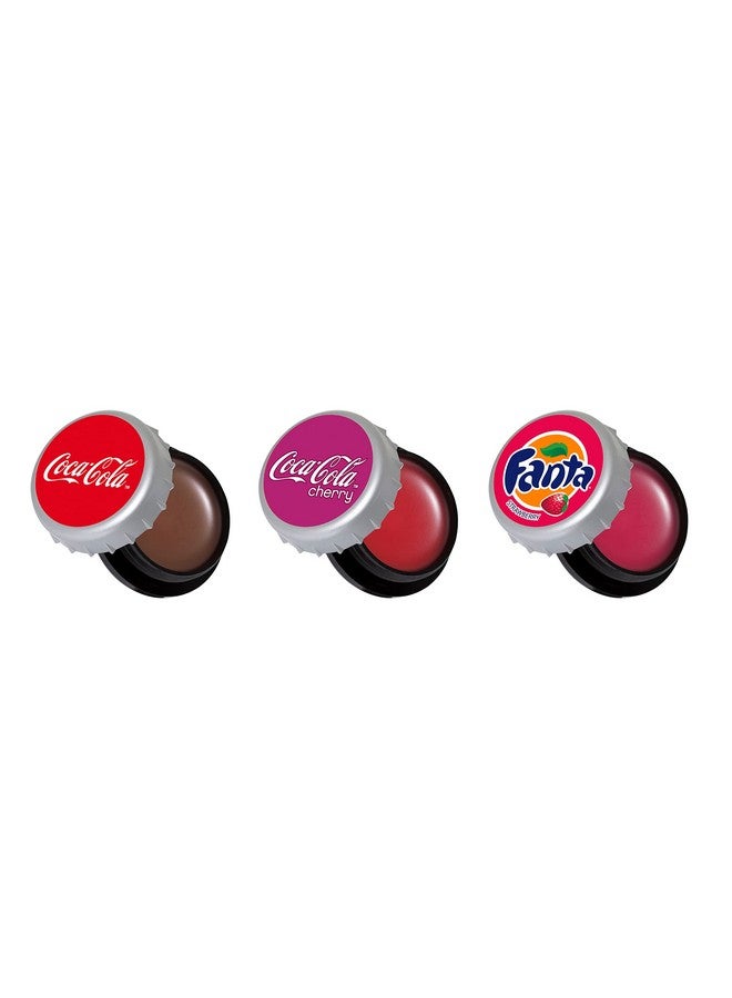 Coca Cola Collection Lip Balm Made For Kids Coke Bottle Caps Trio