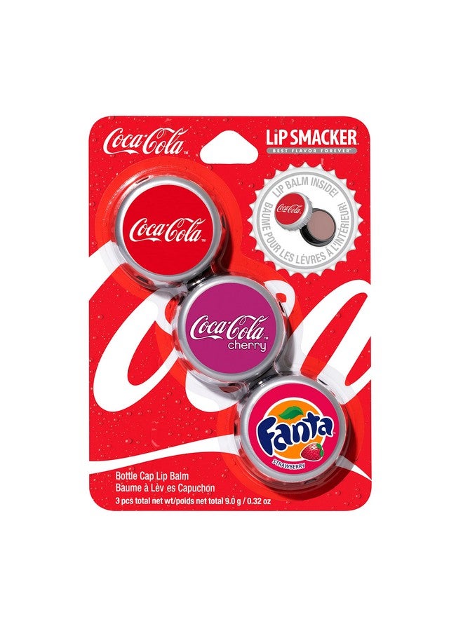 Coca Cola Collection Lip Balm Made For Kids Coke Bottle Caps Trio