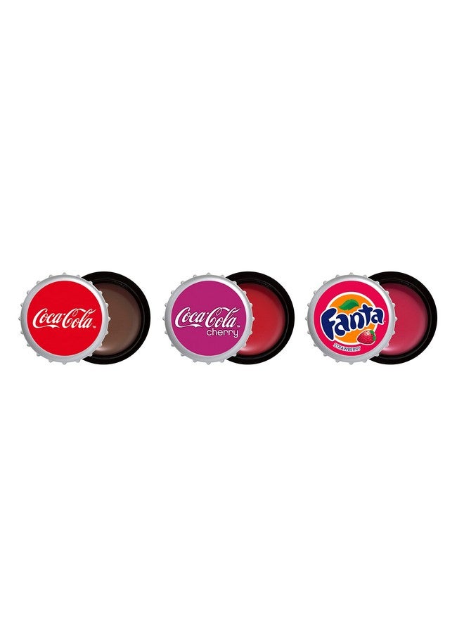 Coca Cola Collection Lip Balm Made For Kids Coke Bottle Caps Trio