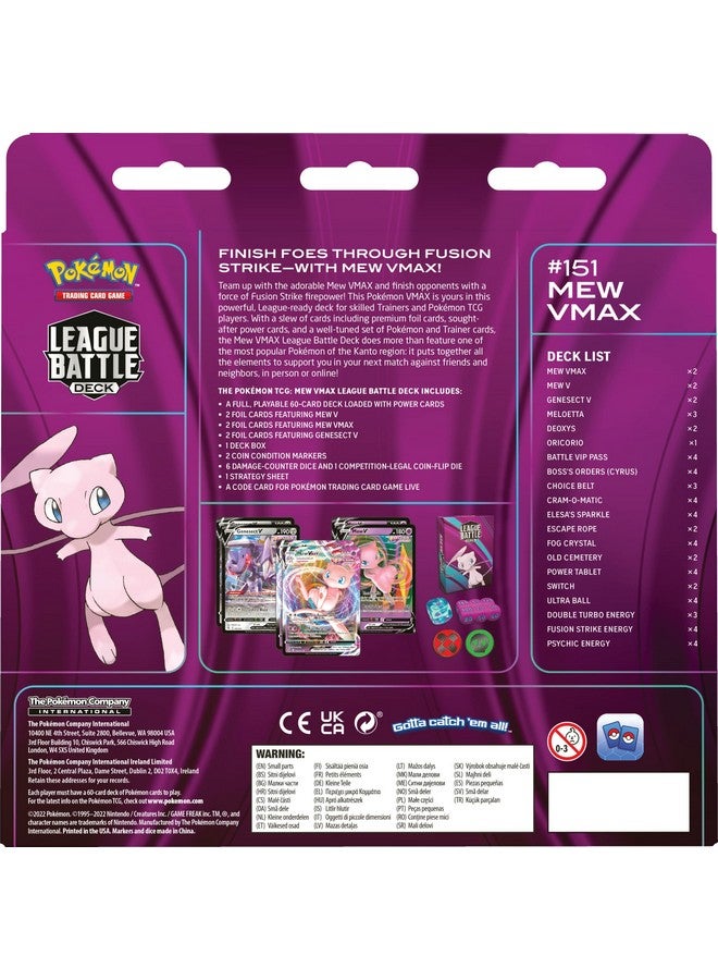 Tcg: Mew Vmax League Battle Deck