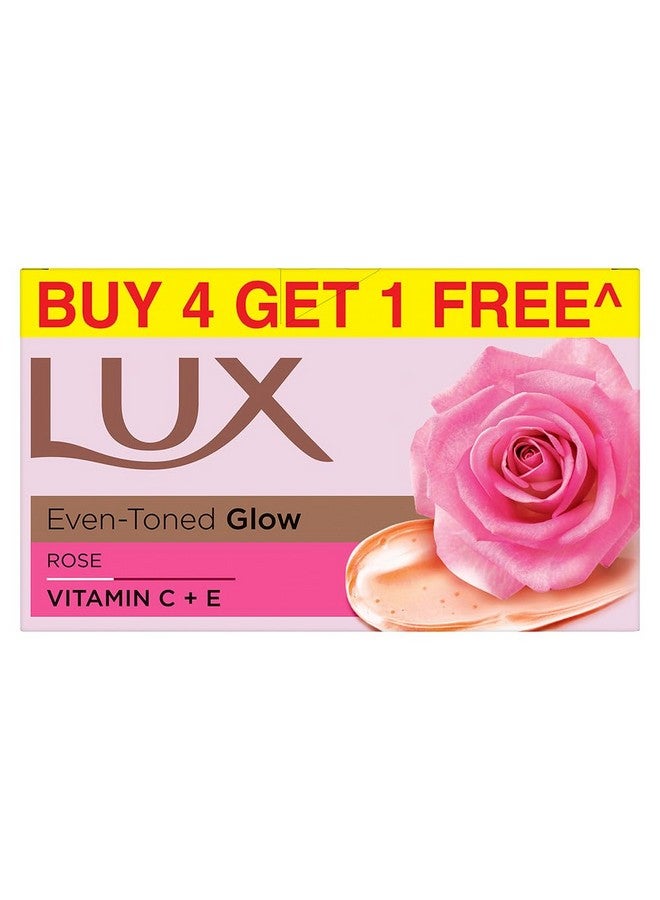 Even Toned Glowbuy 4 Get 1 Offerrose & Vitamin E Bathing Soapfor Glowing Skin Beauty Soaps150 G