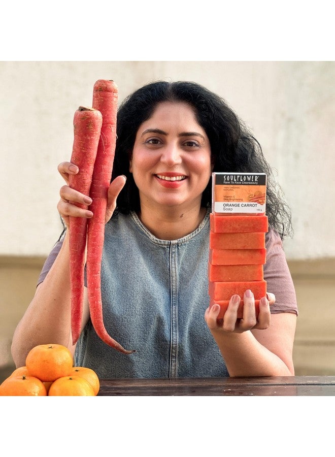 Orange Carrot Soap Pack Of 2 (150G Each)