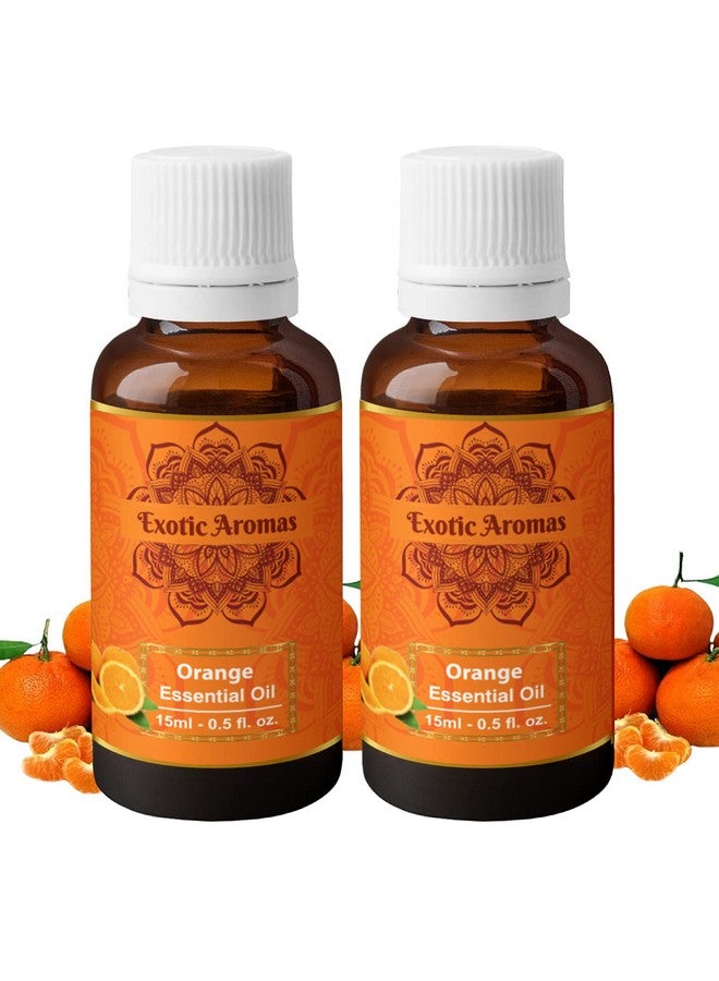 Orange Essential Oil (Sweet) For Aroma Hair Growth & Radiant Skin (15Ml + 15Ml) Pack Of 2