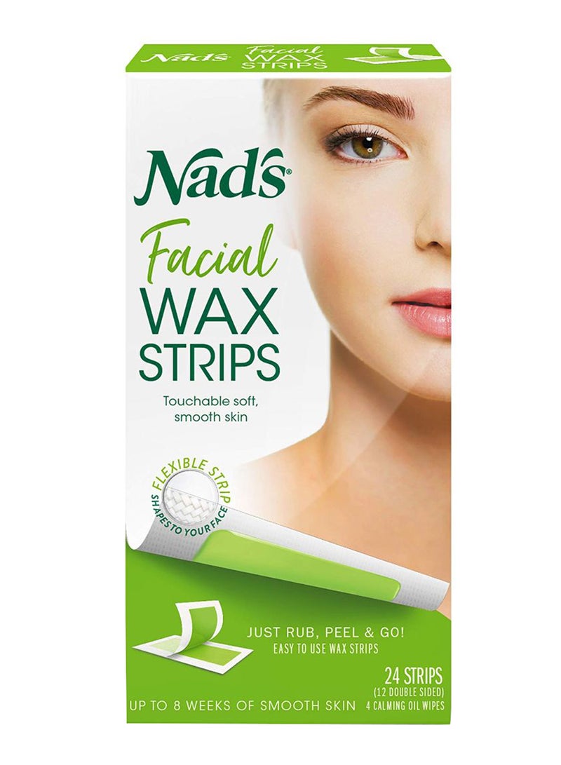 Pack Of 2 Hypoallergenic Facial Wax Strip