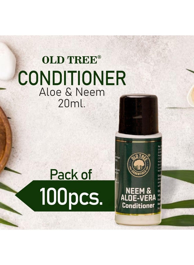 Neem & Aloevera Hair Conditioner Kit For Hotels 20Ml (Set Of 100 Pcs) Travel Size Conditioner Kit For Hotel Amenities Guest House Marriage Hall And Hospitality