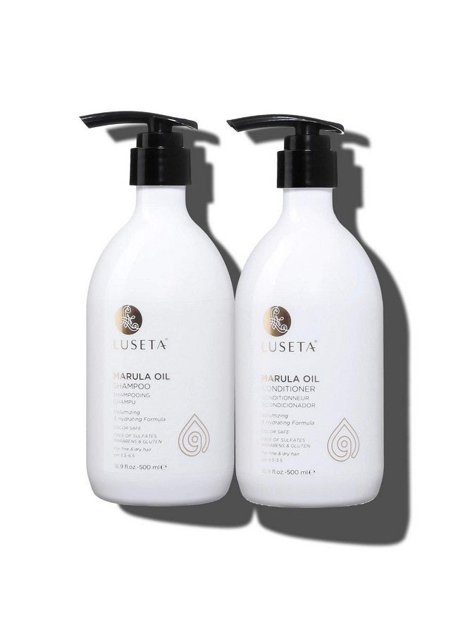 Luseta Marula Oil Shampoo & Conditioner Set For Fine And Dry Hair 2 X 16.9 Oz