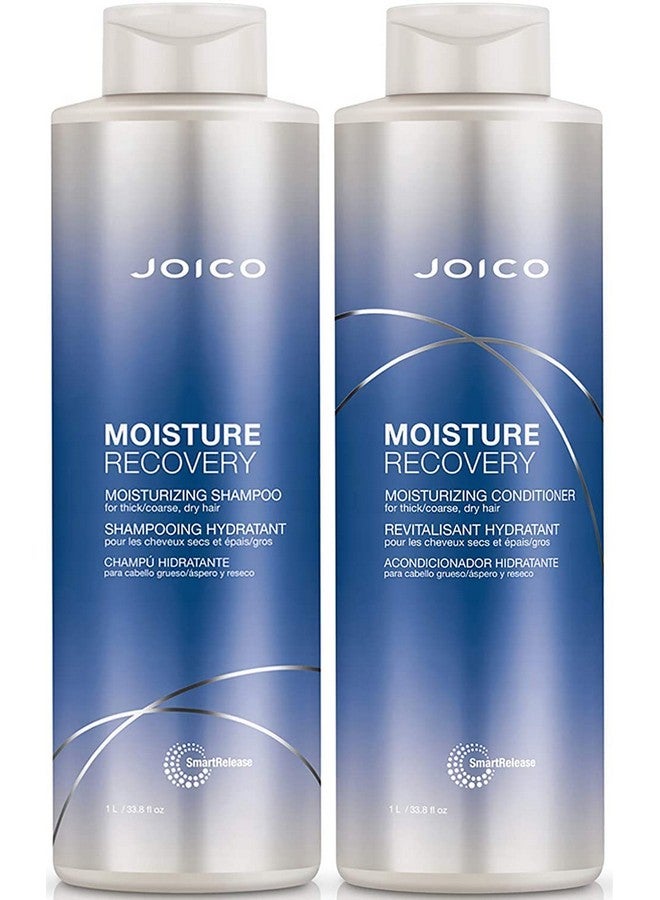 Moisture Recovery Moisturizing Shampoo & Conditioner Set Replenish Loss Moisture For Thick & Coarse & Dry Hair