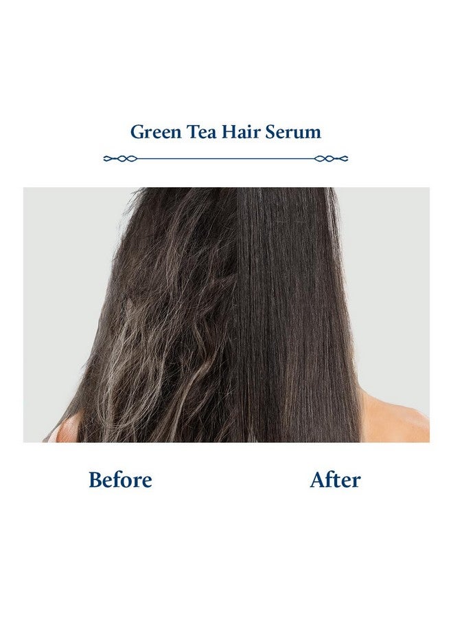 Green Tea Hair Serum For Dry Frizzy Hair For Women & Men Plant Based Biotin Hair Growth Serum Hair Serum For Hair Fall Control For All Hair Types (12 Herbs 50 Ml)