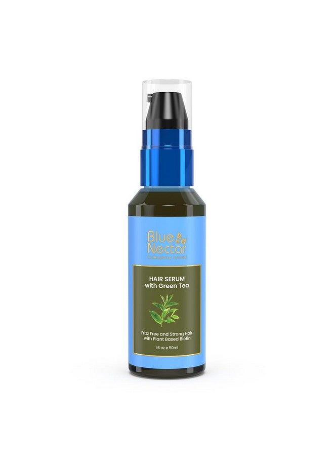 Green Tea Hair Serum For Dry Frizzy Hair For Women & Men Plant Based Biotin Hair Growth Serum Hair Serum For Hair Fall Control For All Hair Types (12 Herbs 50 Ml)