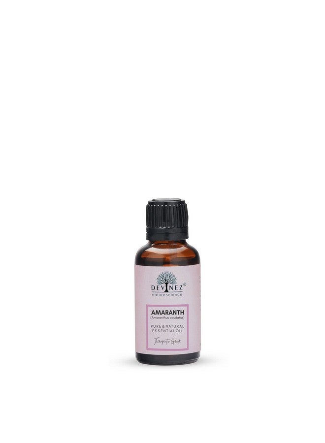 Amaranth Essential Oil 100% Pure Natural & Undiluted 30Ml In Glass Bottle For Curly Hair Care Grow Hair Hair Breakage Hair Growth Scalp Issues Scalp Massages Split Ends Strong Hair
