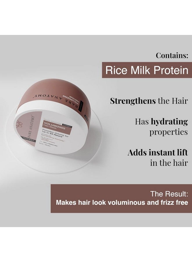 Volumizing Hair Mask Volume For Upto 24 Hrs Powered By Peptides & Rich Milk Protein For Dense & Conditioned Hair For Dry & Frizzy Hair Sulphate & Paraben Free Women & Men250Gm