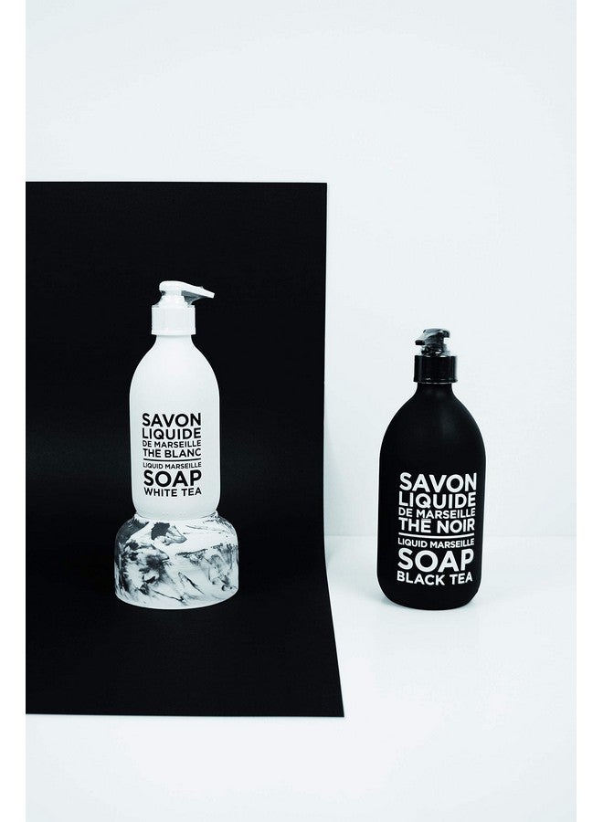 Compagnie De Provence Savon De Marseille Extra Pure Liquid Soap Black Tea 16.9 Fl Oz Glass Pump Bottle