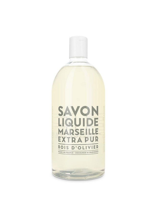 Compagnie De Provence Savon De Marseille Extra Pure Liquid Soap Olive Wood 33.8 Fl Oz Plastic Bottle Refill