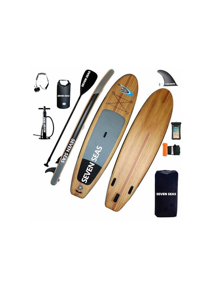 SS 2024 Wooden Stand Up Paddle Board 12.6ft X 32 X 6inch