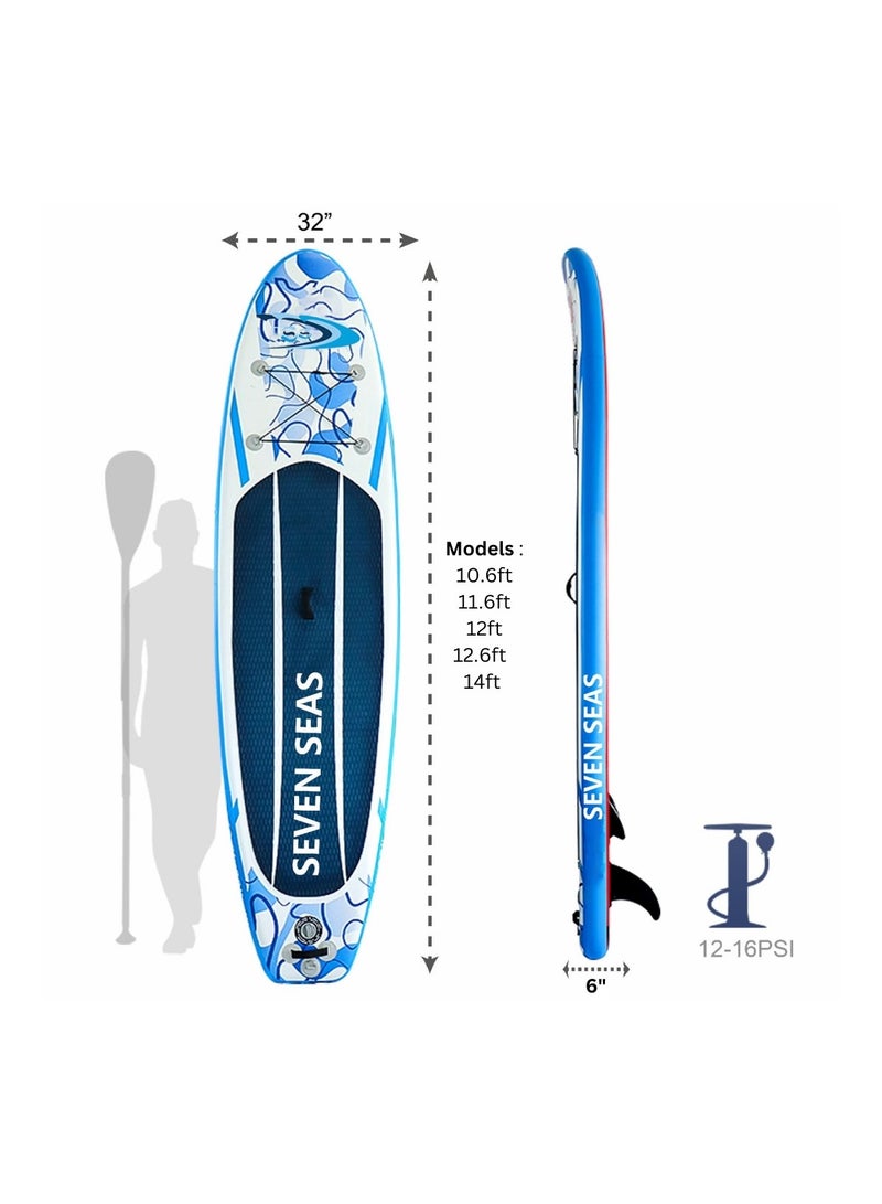 SS 2024 Wooden Stand Up Paddle Board 12.6ft X 32 X 6inch