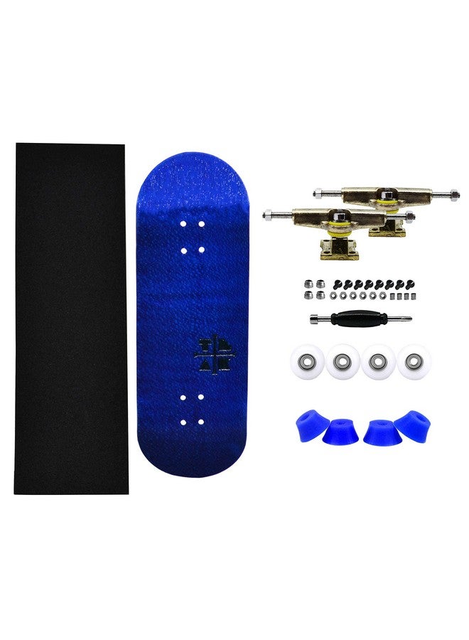 Prolific Complete Fingerboard With Upgraded Components Pro Board Shape And Size Bearing Wheels Bushings And Trucks 32Mm X 97Mm Handmade Wooden Board Hanukah Colorway Edition