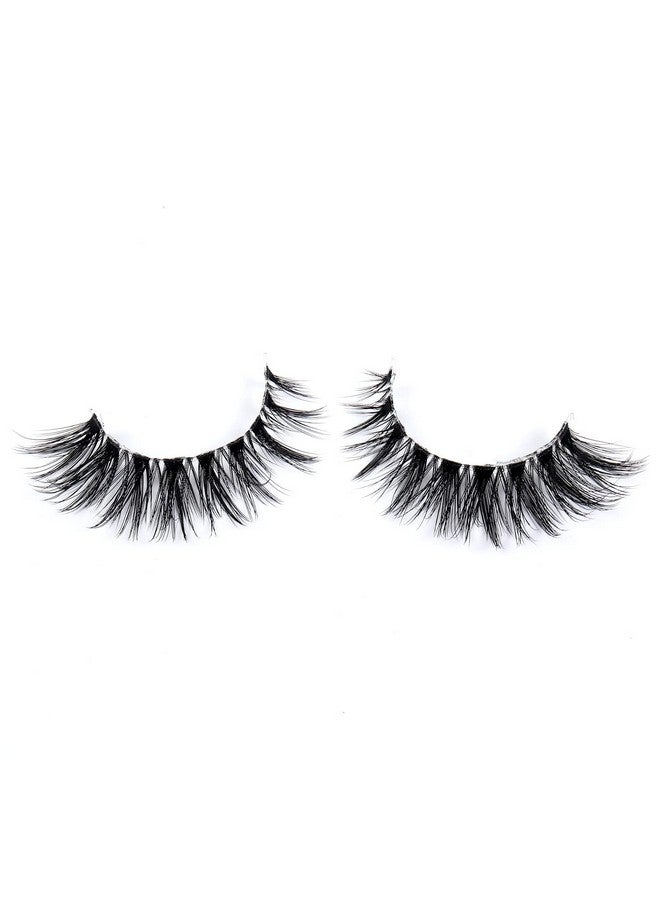 Short Eyelashes Natural Look 13Mm Clear Band Cat Eye Eyelashes Fluffy 7 Pairs Dramatic False Lashes Wispy 3D Faux Mink Lashes Cc74