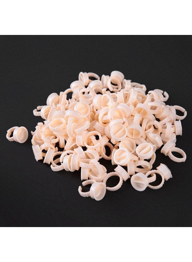 100 Pieces Cup Rings Glue Ringssilicone Semipermanent Rings Nail Art Adhesive Glue Holders Palette For For Eyelash Extension Nail Art (L)