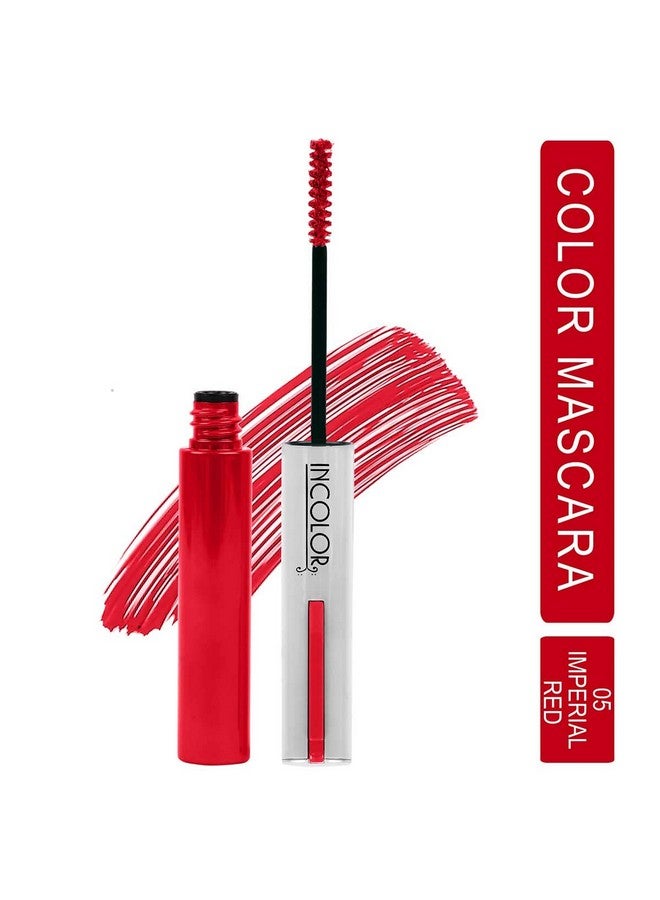 Light Weight Colorful Natural Mascara Smudge Proof & Long Lasting Eye Makeup Tool For Personal & Professional Mascara Waterproof Black Imperial Red 6Ml