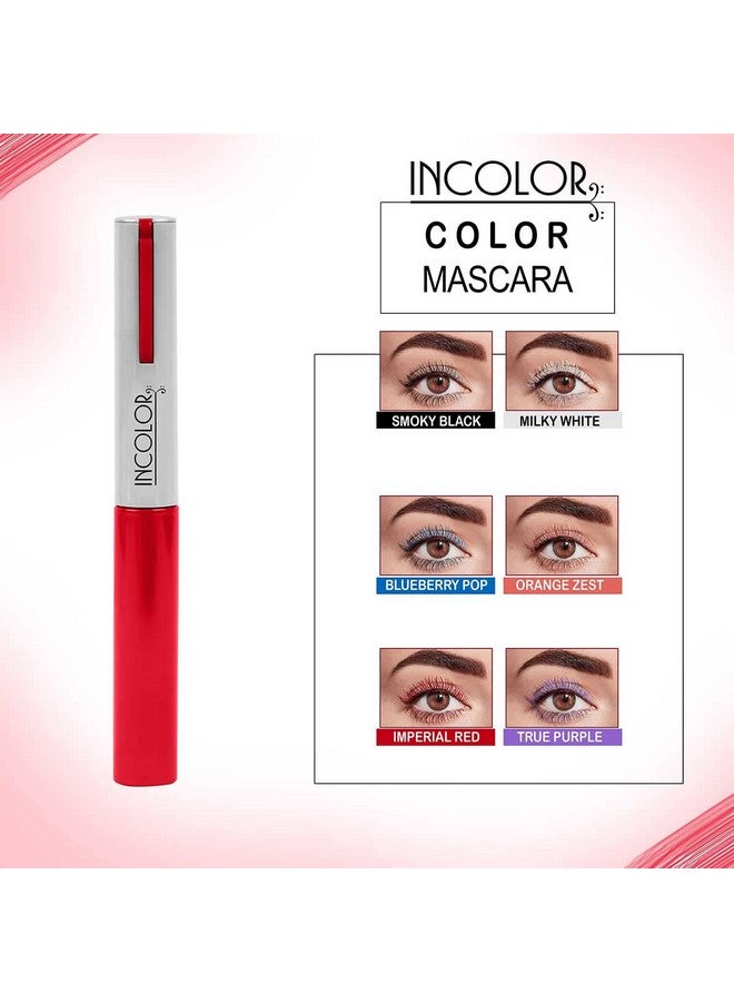 Light Weight Colorful Natural Mascara Smudge Proof & Long Lasting Eye Makeup Tool For Personal & Professional Mascara Waterproof Black Imperial Red 6Ml