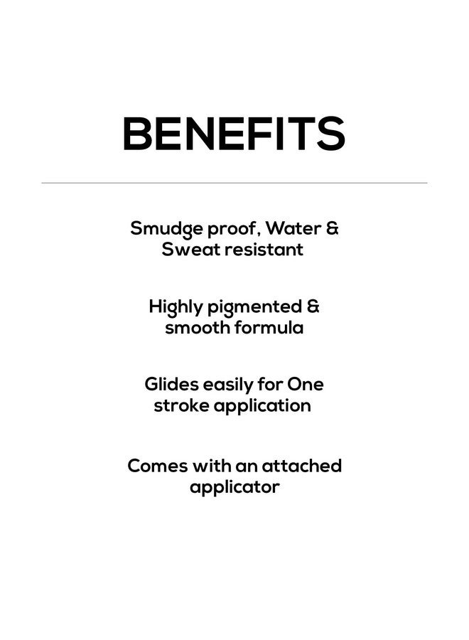 Superwing Gel Eyeliner 2Gm Smudgeproof Water & Sweat Resistant One Stroke Application With Smooth Highly Pigmented & Easytoglide Formula Comes With An Attached Applicator