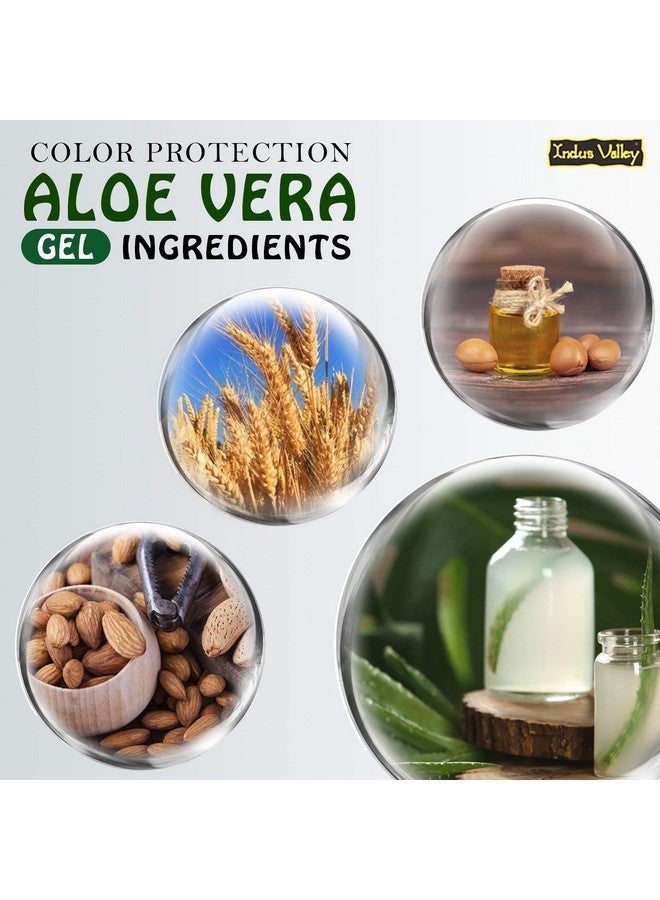 Bio Organic Color Protection Aloe Vera Gel With Argan Oil For Rich Colour & Shiny Hair (175 X 2 = 350Ml) Set Of 2