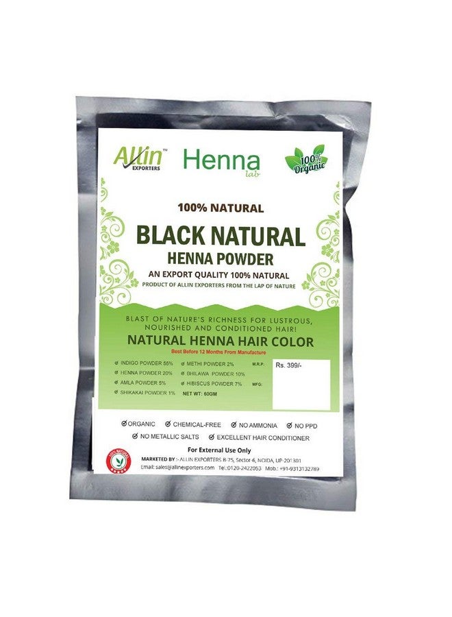 Henna Hair Color Black (3 Pack 180G)