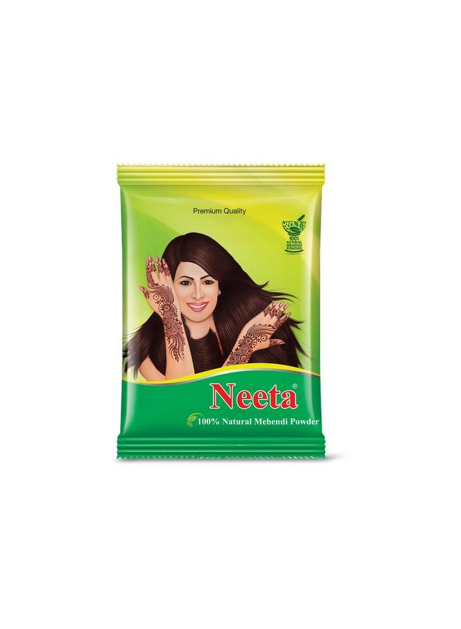 Mehendi Powder 100G Pack Of 6 100% Natural Henna Mehandi Powder For Hair Hand & Feet