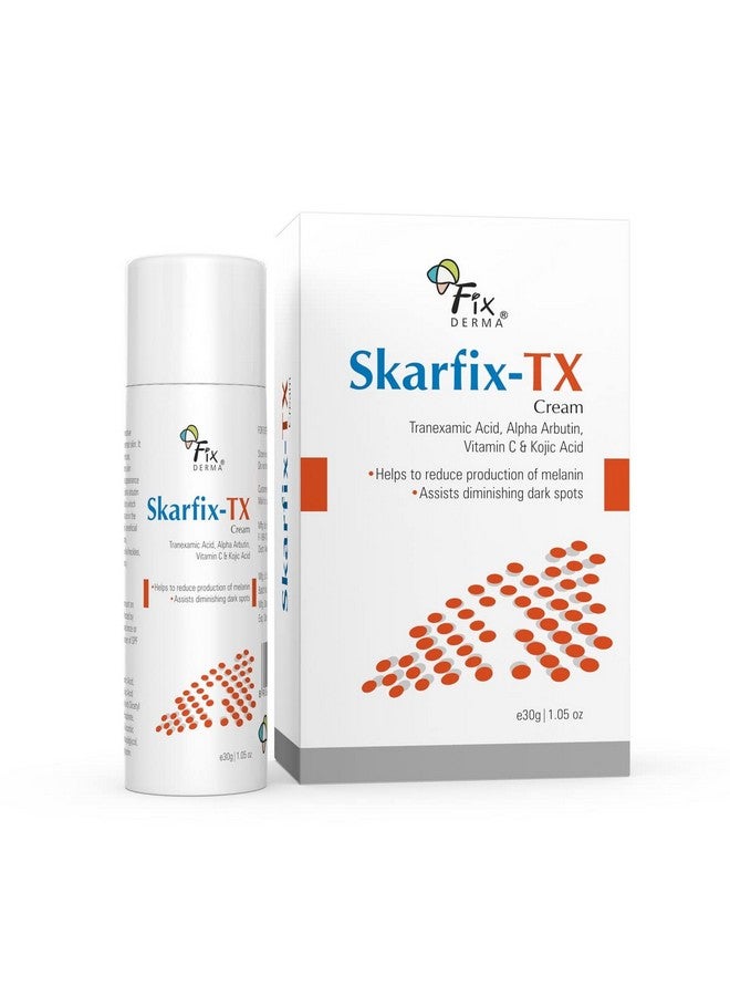 10% Tranexamic Acid + 2% Kojic Acid + 1% Arbutin Skarfix Tx Face Cream Pigmentation Removal Cream Uneven Skin Tone Help To Reduces Dark Spots And Blemishes 30 Gm