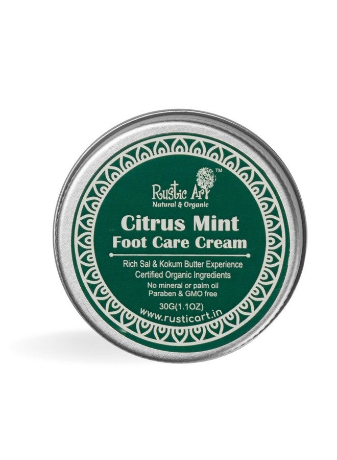 Organic Citrus Mint Foot Care Cream Nourishing Moisturizing & Non Greasy 30G (2)