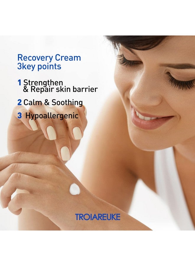 Acsen Recovery Cream Hydrating And Soothing Facial Moisturizer With Centella Asiatica Olive Oil And Squalane For Sensitive Dry And Dehydrated Skin Reduces Signs Of Acne Scars