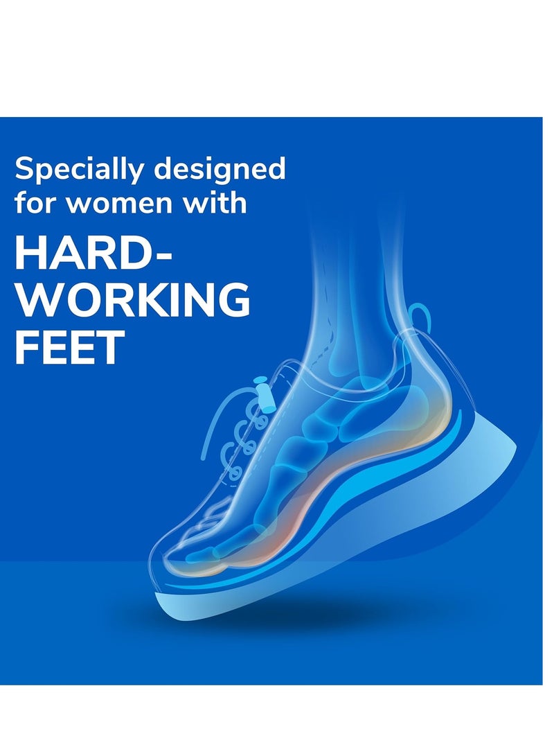 Work All-Day Superior Comfort Insoles (with) Massaging Gel, Women, 1 Pair, Trim to Fit