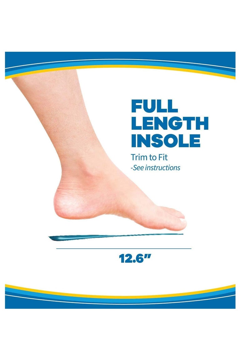 Dr. Scholl's Energizing Comfort Everyday Insoles with Massaging Gel®, On Feet All-Day, Shock Absorbing, Arch Support,Trim Inserts to Fit Shoes, Men's Size 8-14, 1 Pair