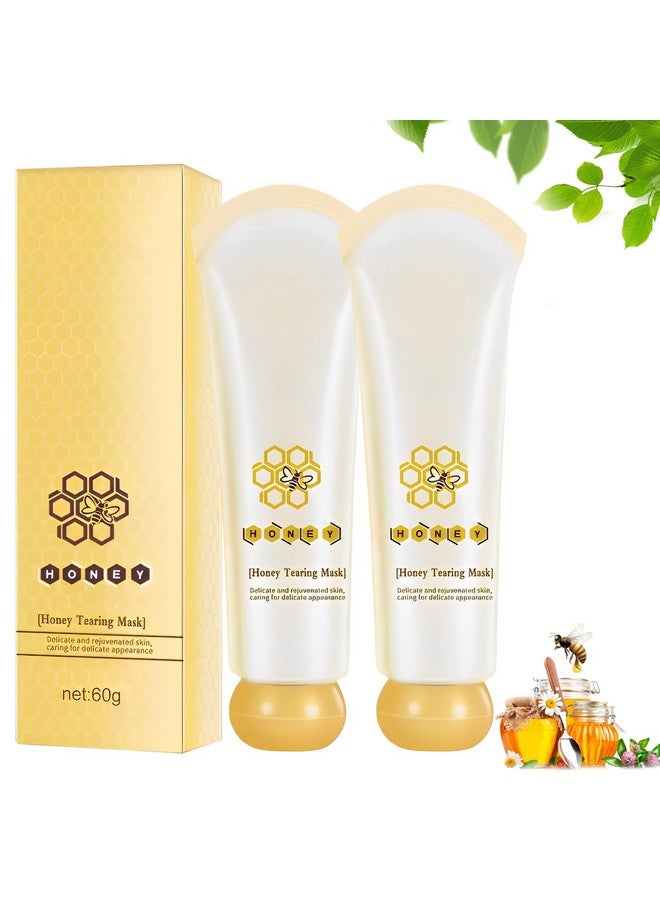 2Pcs Honey Tearing Maskblackhead Control Honey Peel Mask For Face2023 New Honey Tearing Mask For Face Oil Control Blackhead Remover Off Dead Skin Clean Pores Shrink For All Skin Types Women