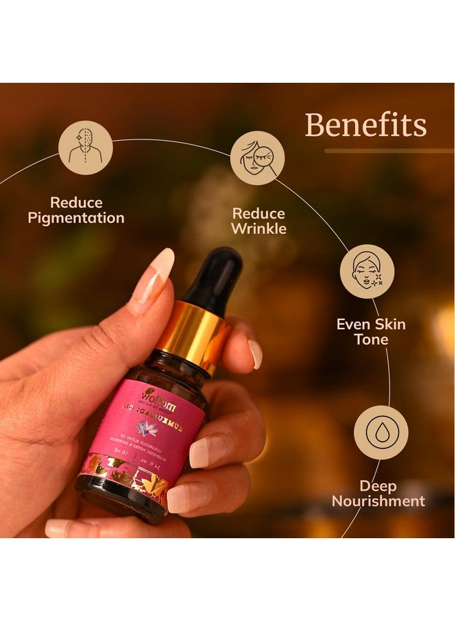 Kumkumadi Face Oil For Glowing Skin & Deep Nourishment Tailam Extracted From Pure Ayurvedic 24 Herbs & Kesar Reduces Pigmentation Fine Lines & Wrinkles Chemical Free [10Ml]