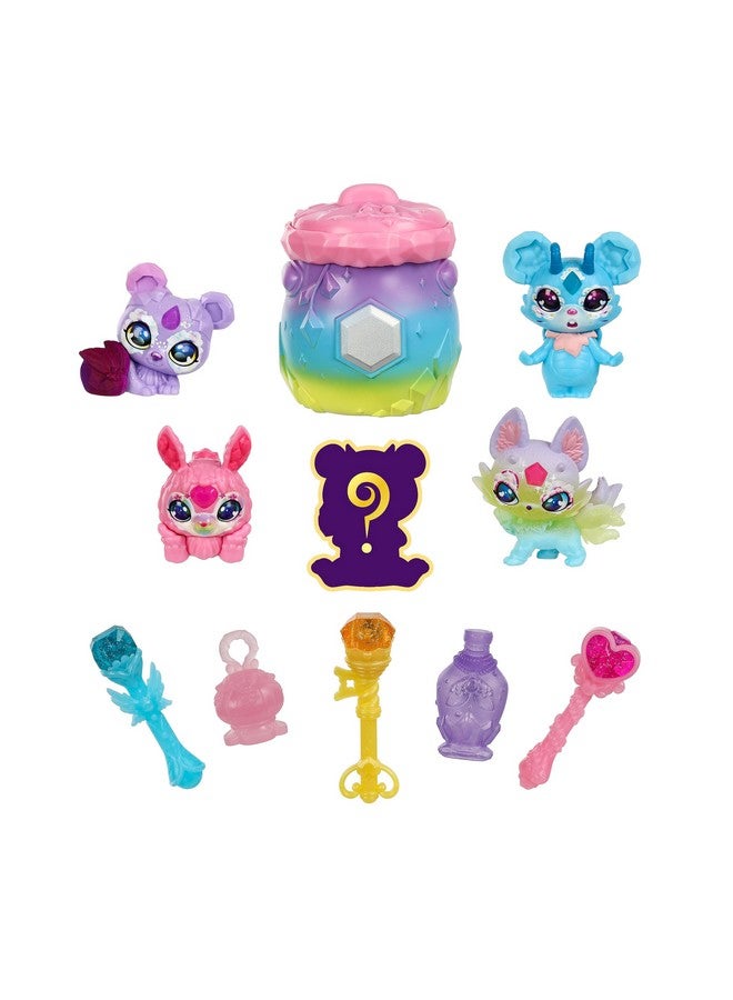 Mixlings Magical Rainbow Deluxe Pack Contains 5 Exclusive Mixlings With A Unique Rainbow Magical Power Including 1 Mystery Mixling To Reveal From Its Cauldron