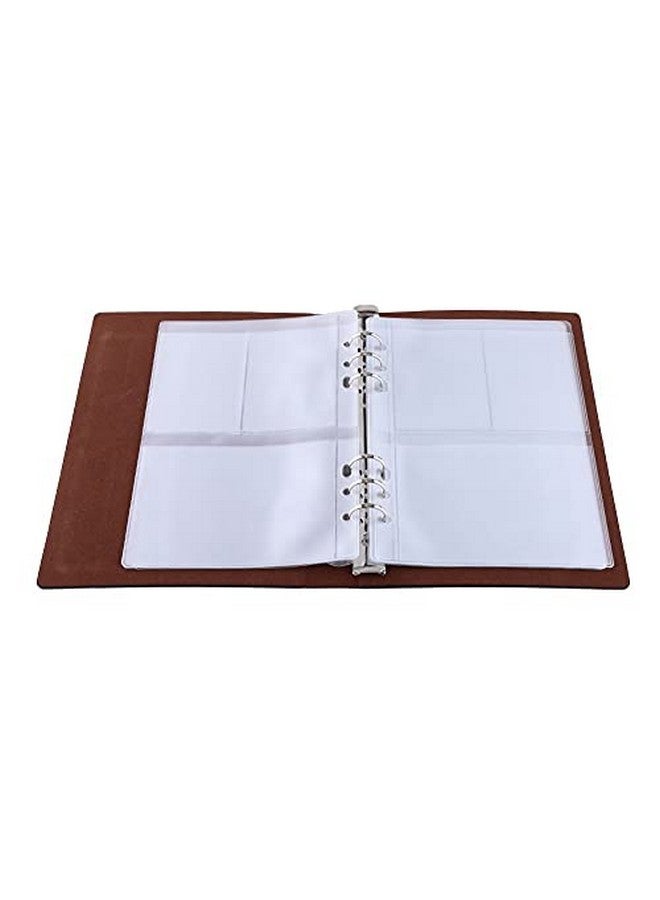10 Sheet A5 Size Cutting Embossing Dies Stamps Storage Scrapbooking Leather Storage Book Stencil Die Cutter Holder Template Storage Container Synthetic Leather Album Book Diy (Three Grid)